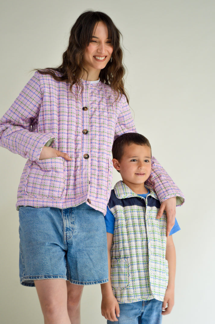 boy quilted vest kids cool