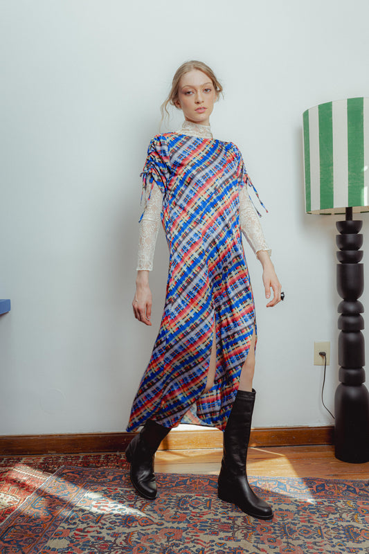 Petals Dress Winds - Plaid