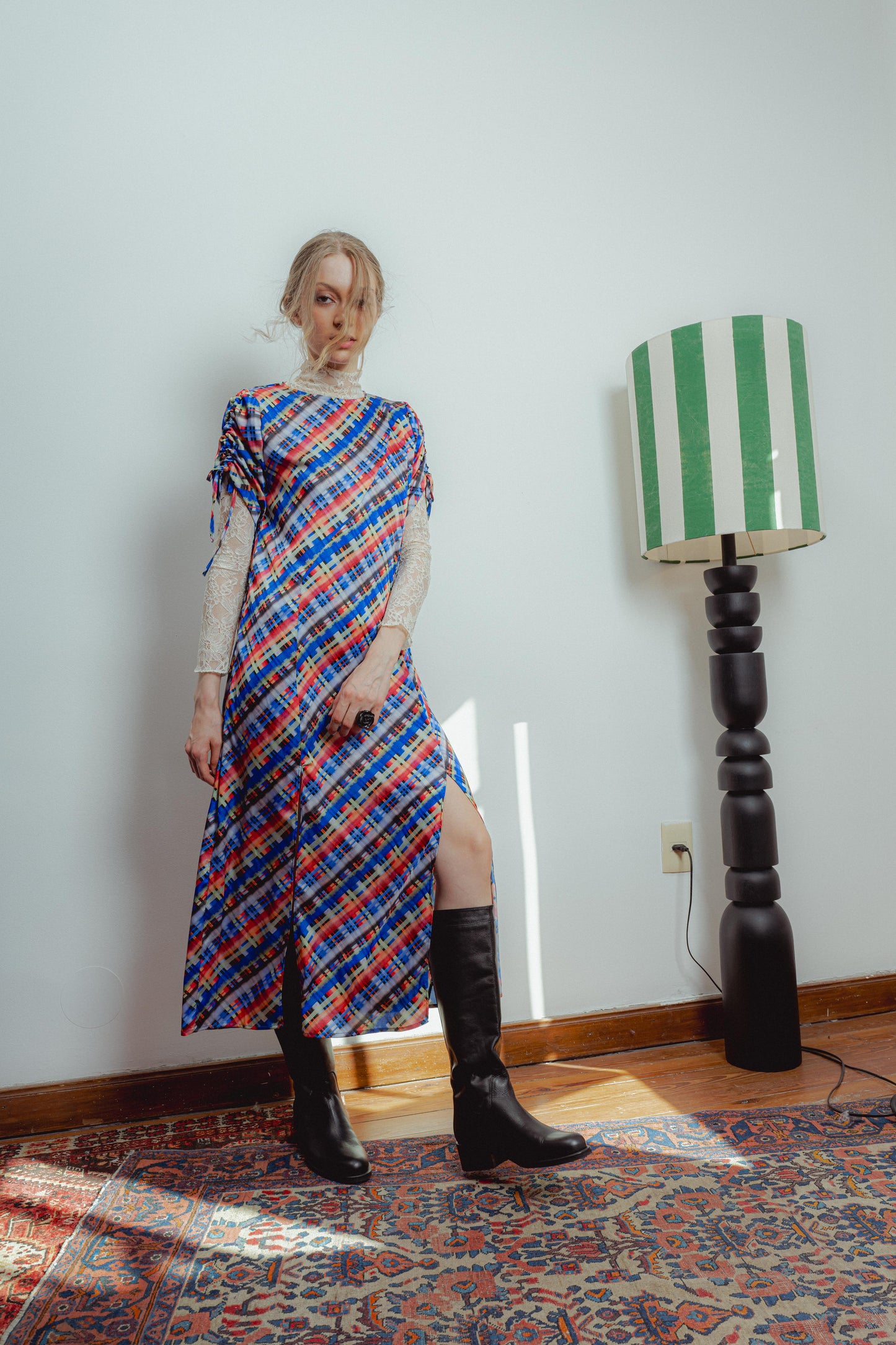 Petals Dress Winds - Plaid